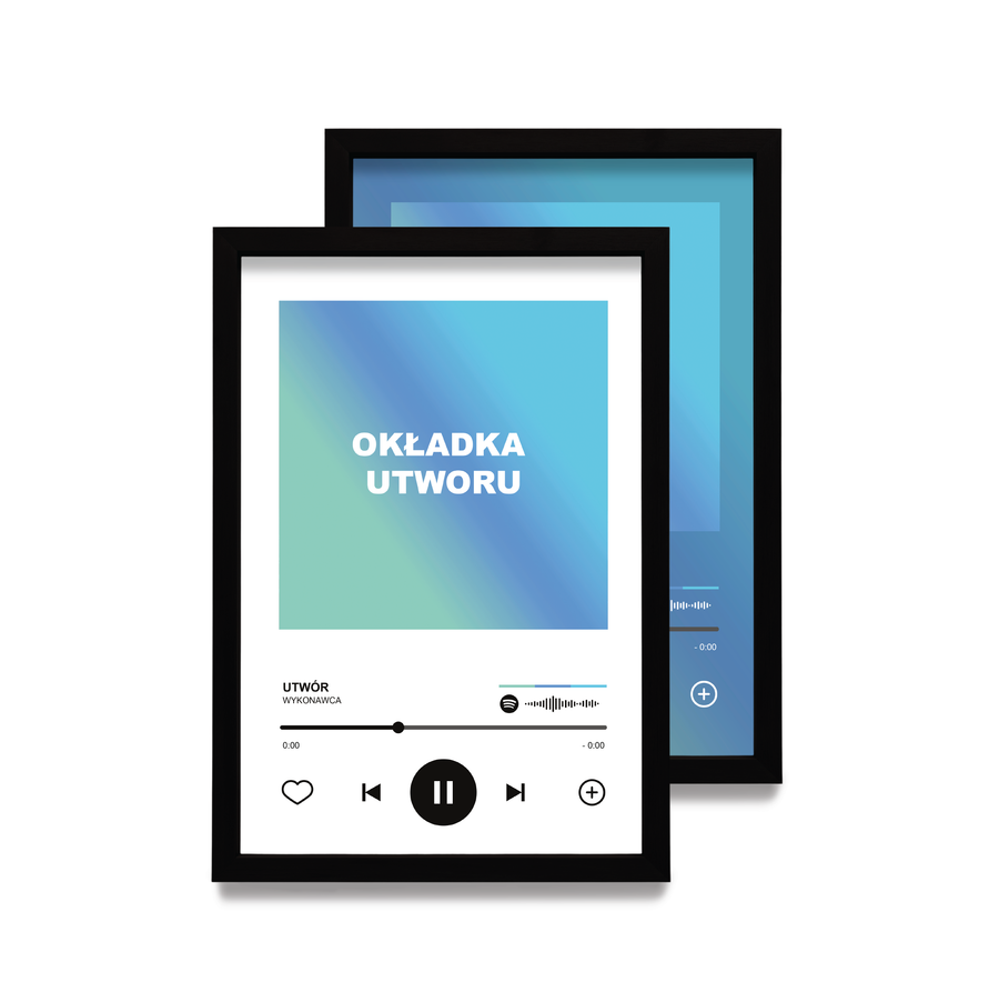 Personalizowany plakat z wybranym utworem muzycznym